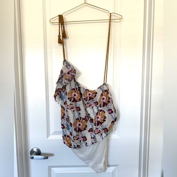 New Free People Initimately Day Date Embroidered Bodysuit - Picture 5 of 7